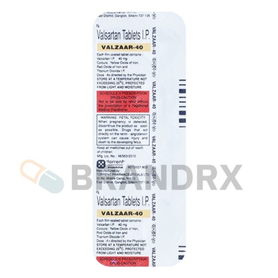 Valzaar 40 mg Torrent Pharmaceuticals Ltd.